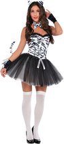 PartyXplosion - Zebra Kostuum - Steppe Zebra Afrika Savanne Botswana - Vrouw - - Medium - Carnavalskleding - Verkleedkleding