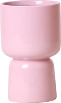 Kolibri Home | Trophy bloempot - Roze keramieken sierpot - potmaat Ø9cm
