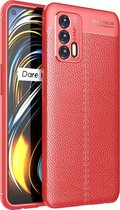 Mobigear Hoesje geschikt voor Realme GT Telefoonhoesje Flexibel TPU | Mobigear Luxury Backcover | GT Case | Back Cover - Rood