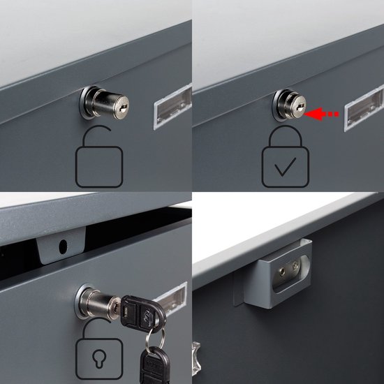 Pakketbrievenbus pakketbox wit dropbox voor postpakketjes brievenbus voor pakketten
