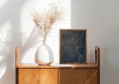 Poster Glasschilderij Black Gold Marble - 70x100cm - Premium Kwaliteit - Uit Eigen Studio HYPED.®  - 70x100cm - Premium Museumkwaliteit - Uit Eigen Studio HYPED.®