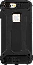 Apple iPhone 7 Plus Hoesje - Mobiparts - Rugged Shield Serie - Hard Kunststof Backcover - Zwart - Hoesje Geschikt Voor Apple iPhone 7 Plus