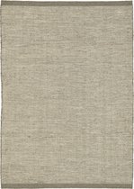 Obbyo Mumbai Grey/White 160x230 laagpolig vloerkleed wol