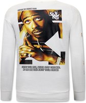 Tupac Shakur - 2Pac Heren Trui - Wit