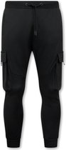 Pantalons de survêtement Hommes Pantalons de survêtement avec poches zippées - Zwart
