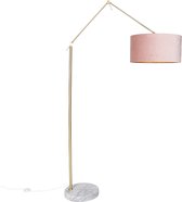 QAZQA editor - Moderne Vloerlamp | Staande Lamp met kap - 1 lichts - H 1908 mm - Roze - Woonkamer | Slaapkamer