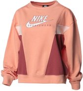 NIKE Women's Sportswear Heritage Abrikoos-sweatshirt met ronde hals voor dames