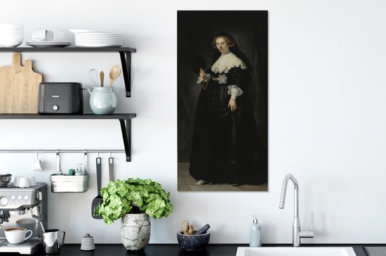 Toile Peinture Mariage Oopjen Coppit - Rembrandt van Rijn - 40x80 cm - Décoration murale
