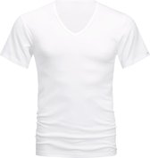 Mey - Noblesse V-hals T-shirt Wit - Heren - Maat L - Slim-fit