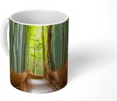 Mok - Bamboebos van Arashiyama in Japan wandelpad - 350 ML - Beker