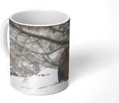 Mok - Vale gier zit in de sneeuw - 350 ML - Beker