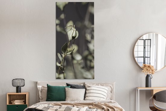 Tableau sur toile Branches d'eucalyptus séchées - 80x160 cm - Décoration murale