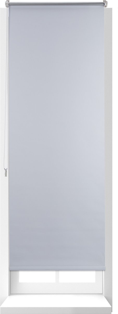 Relaxdays 1x thermo rolgordijn wit - 60x160 cm - isolerend - zonder boren - verduisterend