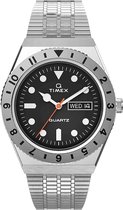 Timex Q Reissue TW2V00100 Horloge - Staal - Zilverkleurig - Ø 38 mm