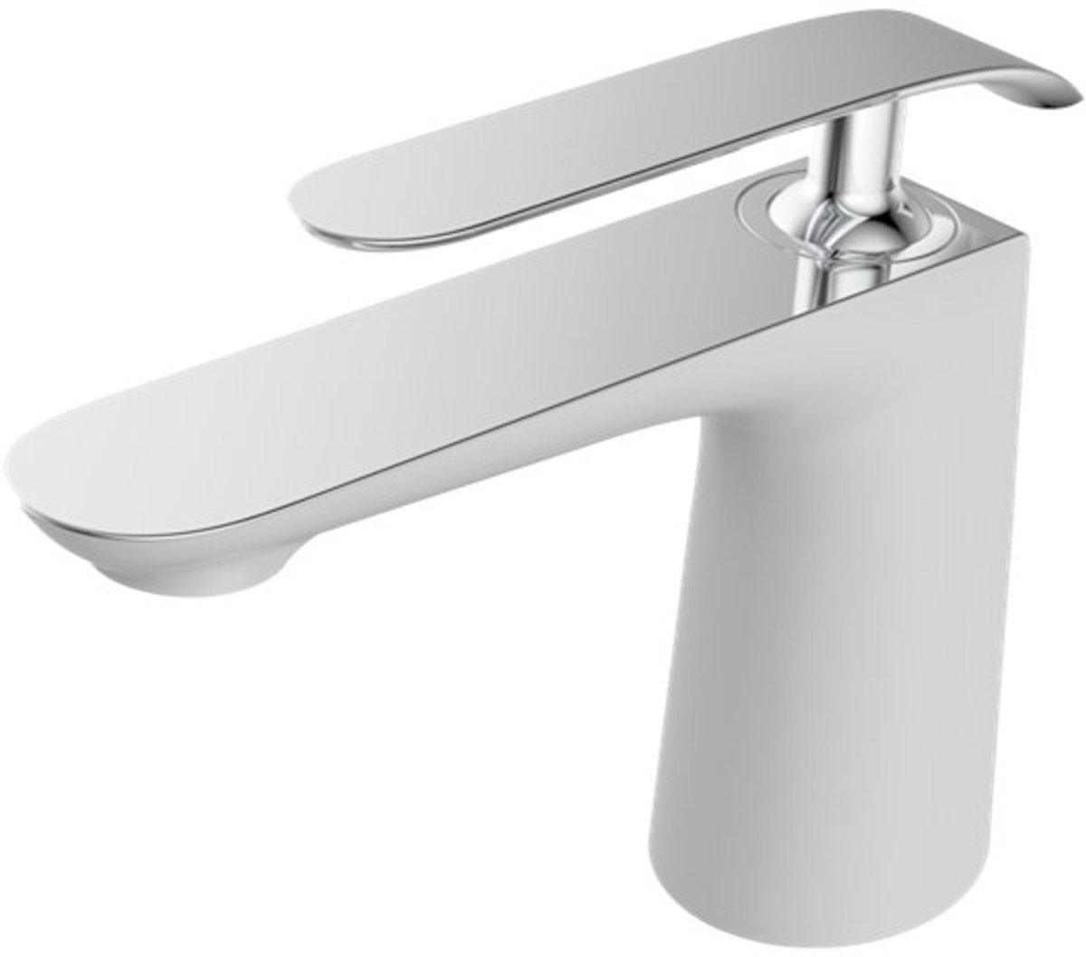 Creavit Bloom Wastafelmenkraan Wit & Chroom