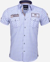 Overhemd Korte Mouw 75572 Traviso Blue