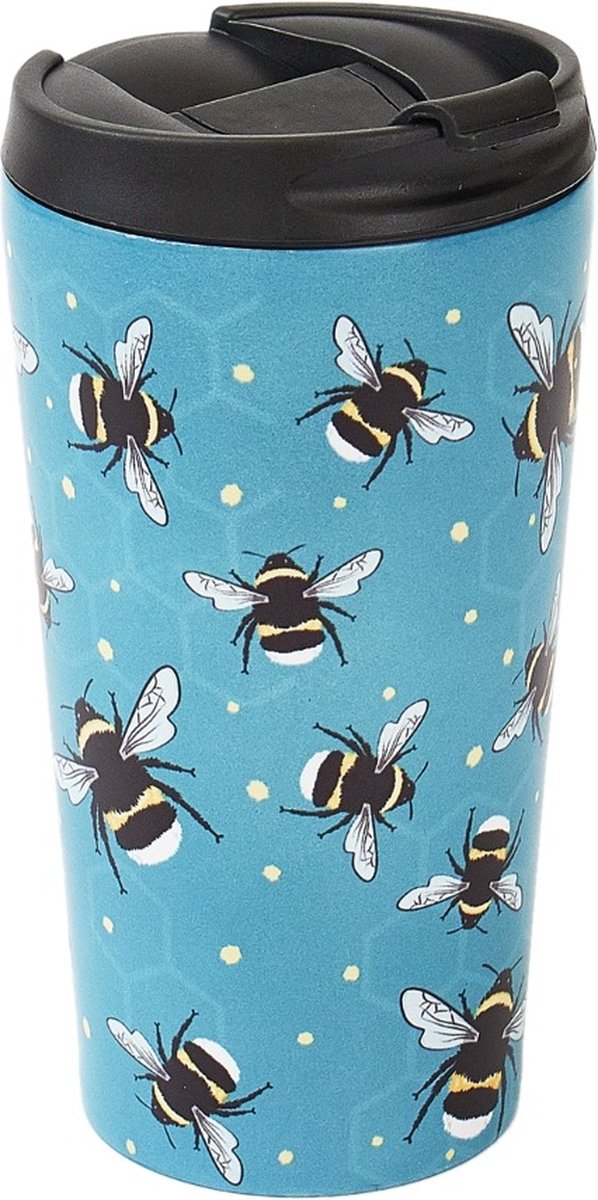 Eco Chic - The Travel Mug (thermosbeker) - N01 - Blue - Bumble Bee