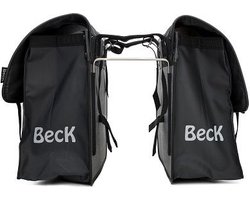 BECK Classic - Dubbele Fietsstas - Bisonyl - Mat Zwart - 46L