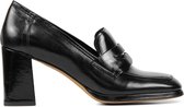 Mace Instapper Dames - Instapschoenen / Damesschoenen - Leer   - M1123 - Zwart - Maat 39