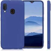 Siliconen Backcover Hoesje Samsung Galaxy A20e Blauw - Telefoonhoesje - Smartphonehoesje - Zonder Screen Protector