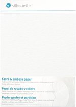 Silhouette | Score & Emboss Paper (12,7 cm x 17,7 cm) | 10 vellen | UITLOPEND