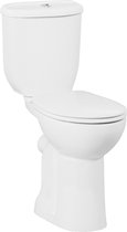 Bally Mindervaliden Duoblok Toiletpot Diepspoel Met Sproeier (Bidet) PK Uitgang Wit