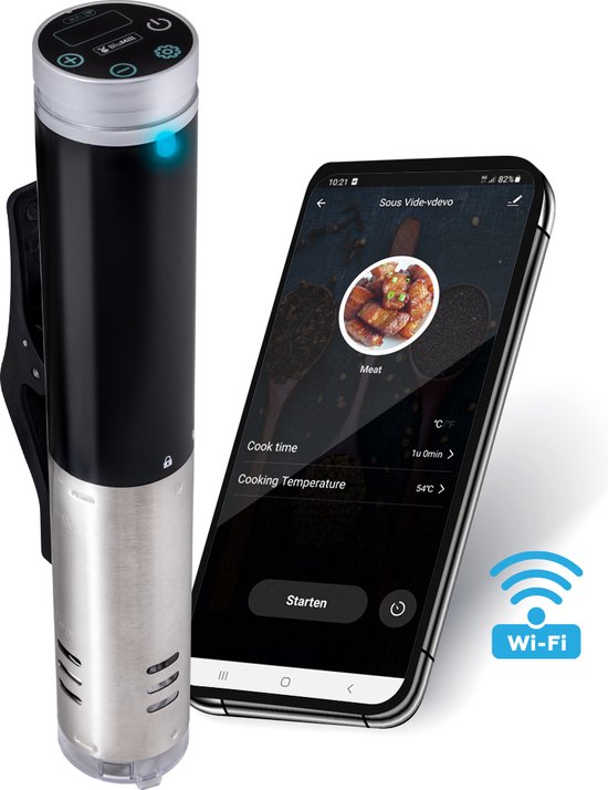 BluMill Sous Vide Stick – Wifi functie en App – Incl. Handige Klem – Slowcooker