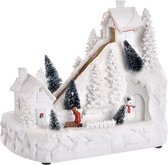 Decoratie DKD Home Decor Kerstmis Stad Hars (28 x 16 x 25 cm)