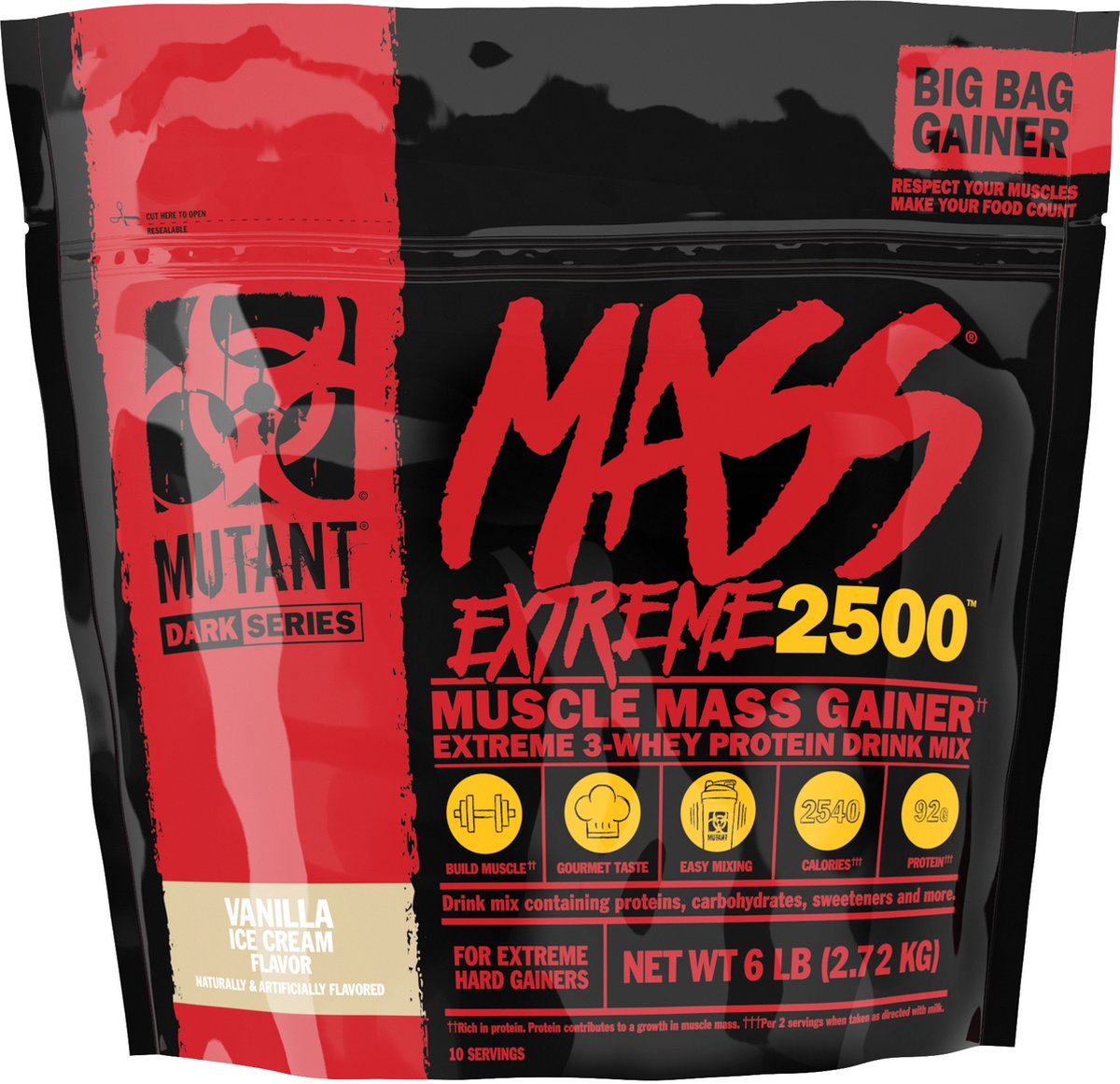 Goedkoopste Mutant Mass XXXTREME 2500 (6lbs) Vanilla Ice Cream