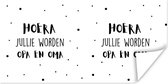 Poster Quotes - 'Hoera jullie worden opa en oma' - Spreuken - 120x60 cm