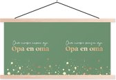 Affiche scolaire - Annonce de Grossesse - Bébé - Papy et Mamie - Grands-parents - 150x75 cm - Lattes vierges