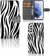 Beschermhoesje Geschikt voor Samsung Galaxy S22 Smartphone Hoesje Zebra