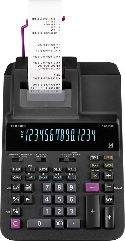 4x Telmachine Casio, o.a. DR-320Tec en HR-150Tec. » Onlineveilingmeester.nl