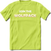 Saitama T-Shirt | Join the wolfpack Crypto ethereum Heren / Dames | bitcoin munt cadeau - Groen - XXL