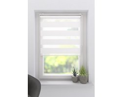 Duo Rolgordijn Splendid Open - Lichtdoorlatend - White - 45x180