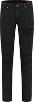 Purewhite - Jone 867 Distressed Heren Skinny Fit   Jeans  - Zwart - Maat 30