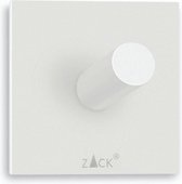 Zack handdoekhaak Duplo wit rvs - zelfklevend - 40154