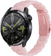 Resin bandje geschikt voor Huawei Watch GT 2 / GT 3 / GT 3 Pro 46mm / GT 2 Pro / GT Runner / Watch 3 / Watch 3 Pro - roze