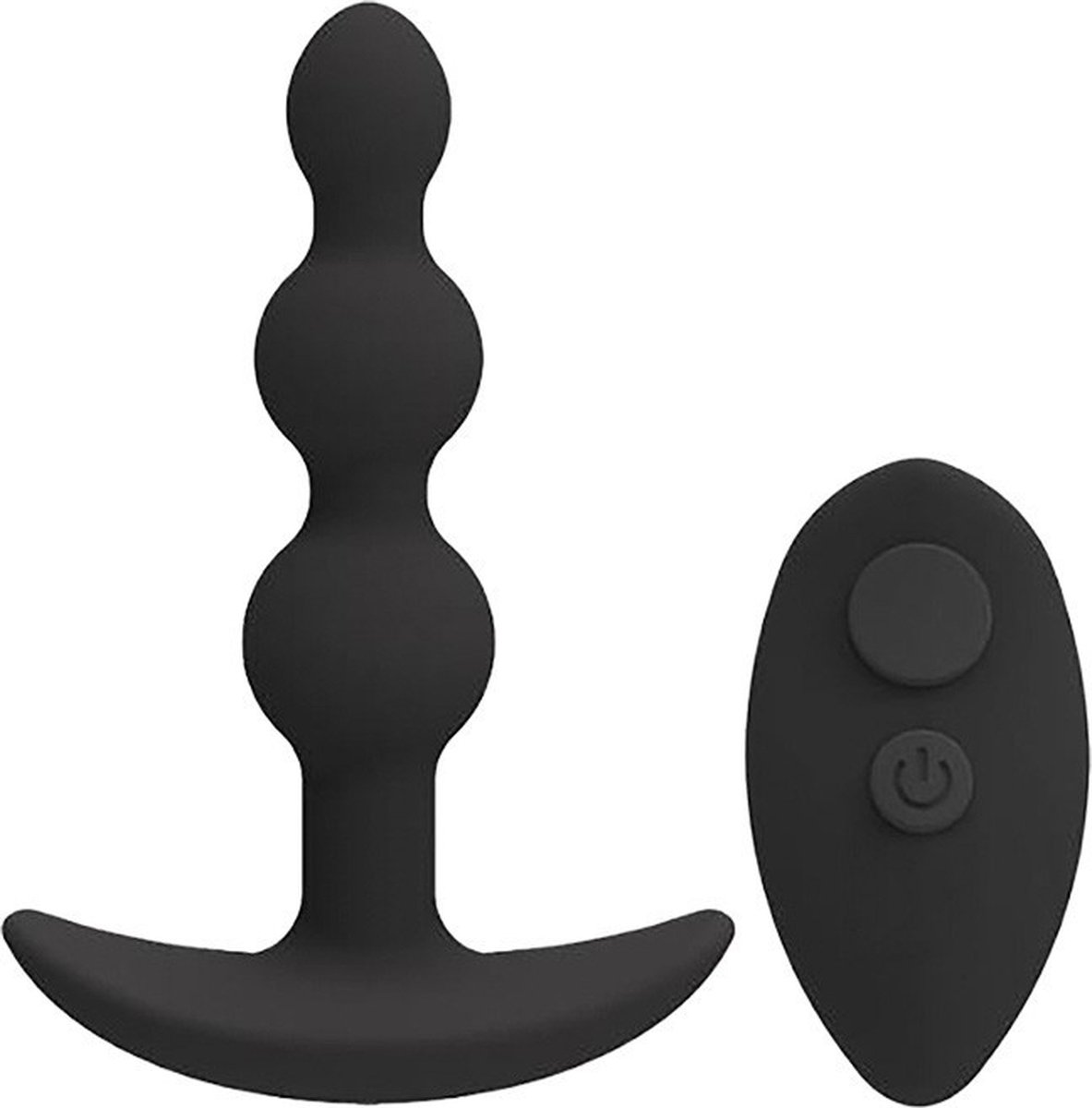 Beaded Vibe Silicone Anal Plug With Remote Control 2