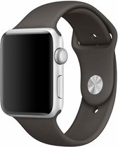 Geschikt voor Geschikt voor Apple Watch Bandje Series 1/2/3/4/5/6/7 - 38/40/41mm - Siliconen Geschikt voor Apple Watch Bandje - Cocoa - geschikt voor Apple Watch Sportbandje Maat M