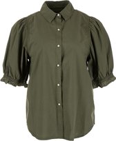 Penn & Ink Dames Blouse Khaki maat 42