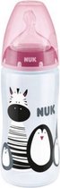 NUK melkfless|300 ml|siliconen speen|NUK-temperatuurindicator|anti-koliek NUK Air systeem|6-18 maanden