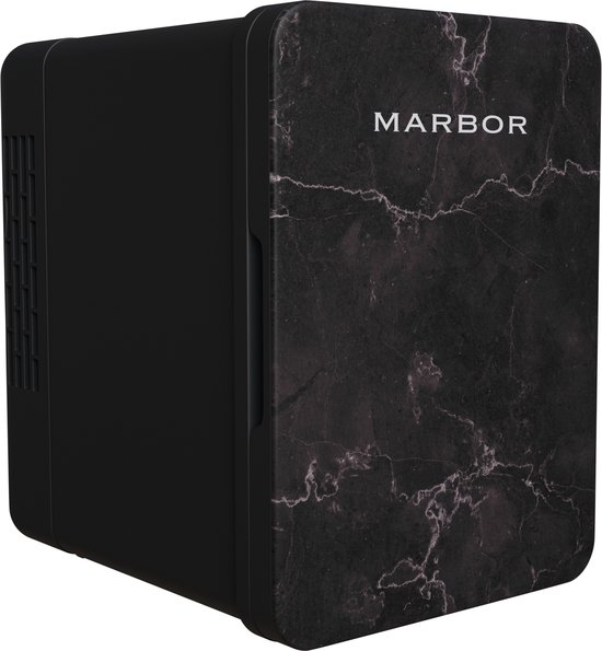 Koelkast: Marbor FW214 Pro - 4L Mini Fridge - Voor skincare, eten, drinken en medicijnen - 4 Liter - Black Edition, van het merk Marbor