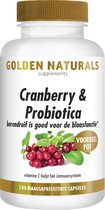 Golden Naturals Cranberry & Probiotica (180 veganistische maagsapresistente capsules)