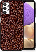 Telefoon Hoesje Geschikt voor Samsung Galaxy A32 5G Hoesje met Zwarte rand Koffiebonen