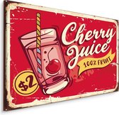 Schilderij - Cherry Juice, reclamebord, premium Print