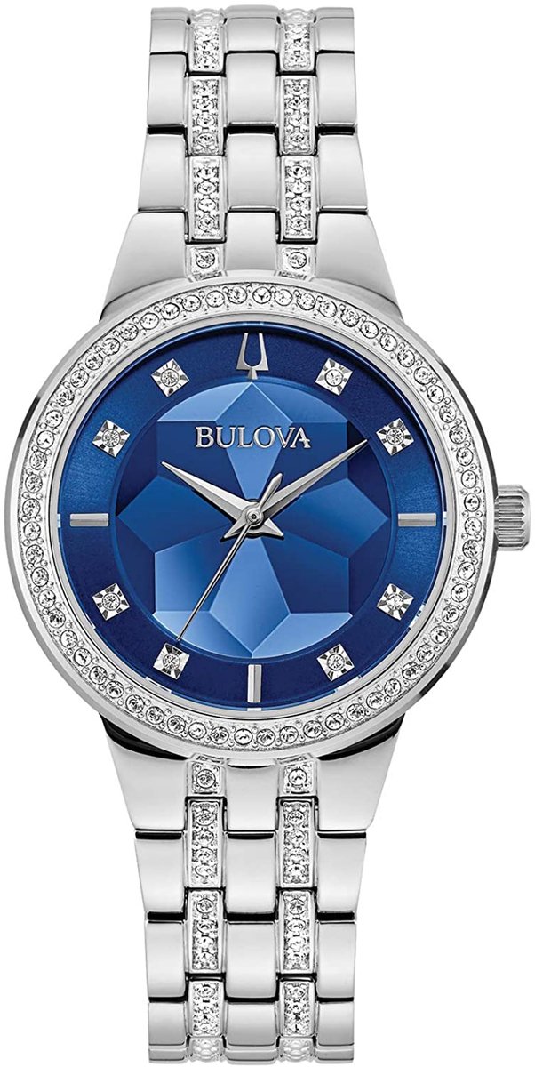 Bulova Phantom Crystal 96L276 Horloge - Staal - Zilverkleurig - Ø 32 mm