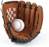 Gant de Baseball de Luxe WiseGoods - Sport - Plein air - Baseball - Softball - Adolescent - Cadeau - Garçons - Filles - 11,5 pouces - Marron