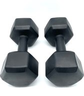 2x Dumbbell - 5 kg - Dumbbell Set - Blauw