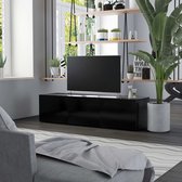 Decoways - Tv-meubel 120x34x30 cm spaanplaat zwart